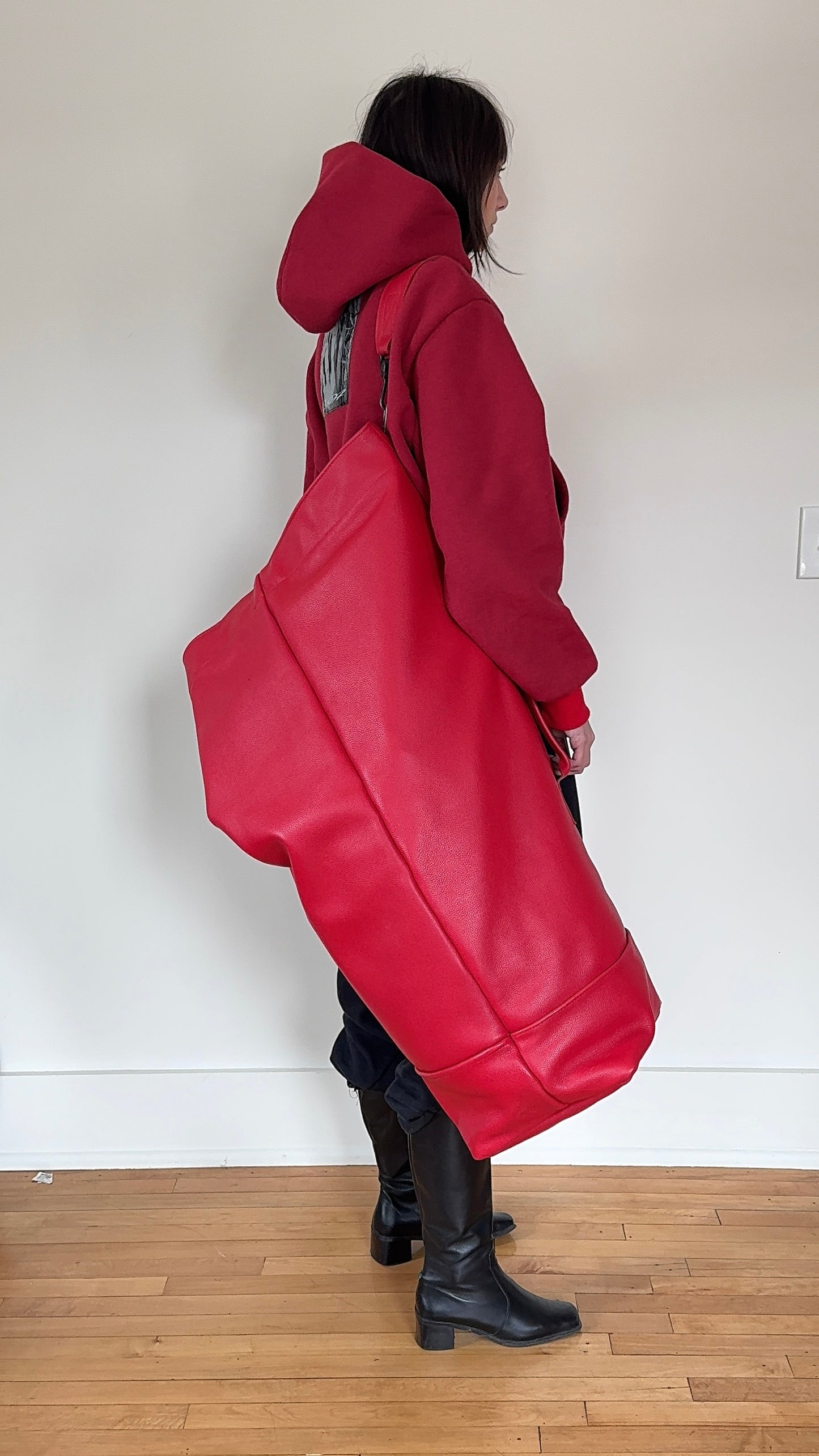 *RED* duffel